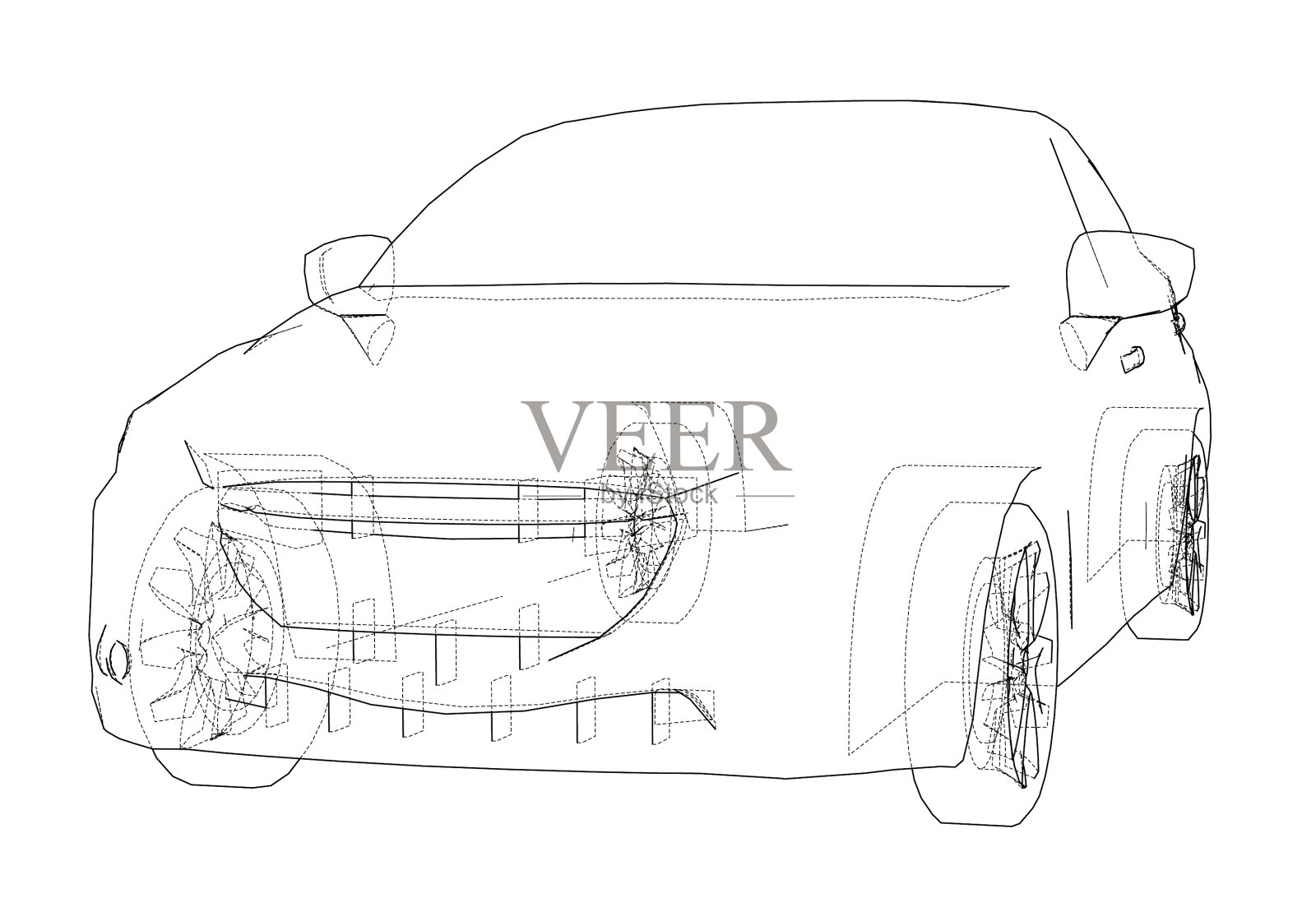 汽车外形图设计元素图片