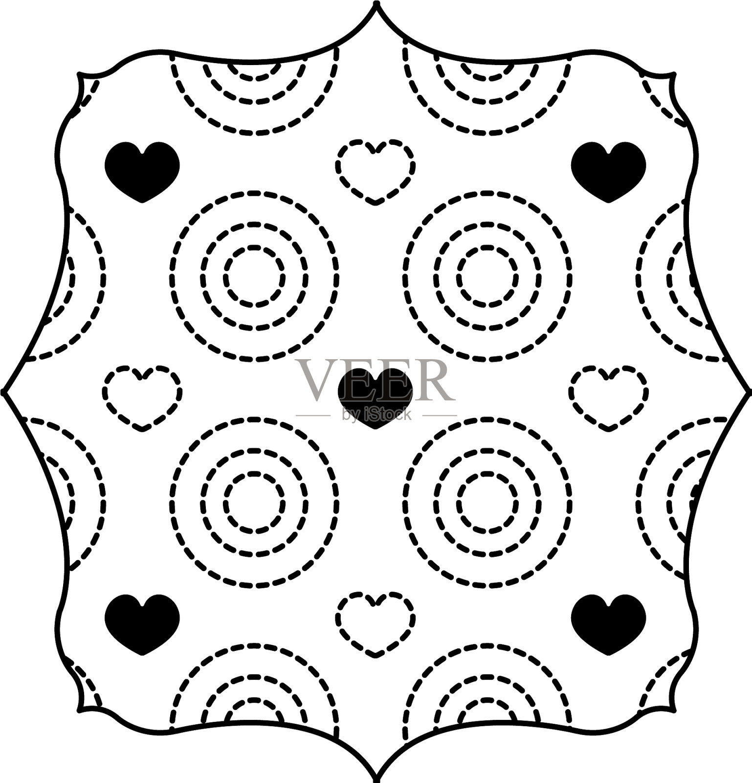 孤立模式框架设计设计元素图片