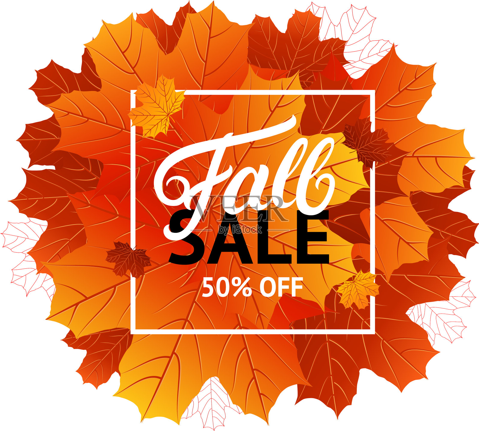 秋季销售设计模板设计元素图片