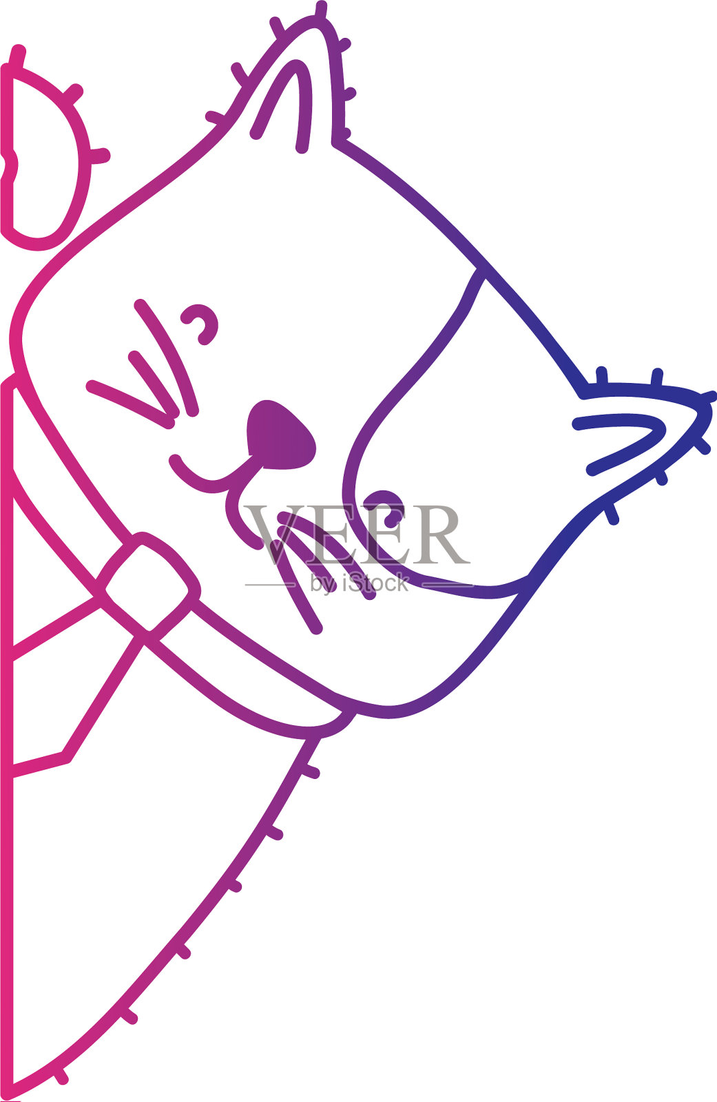 孤立的猫设计设计元素图片