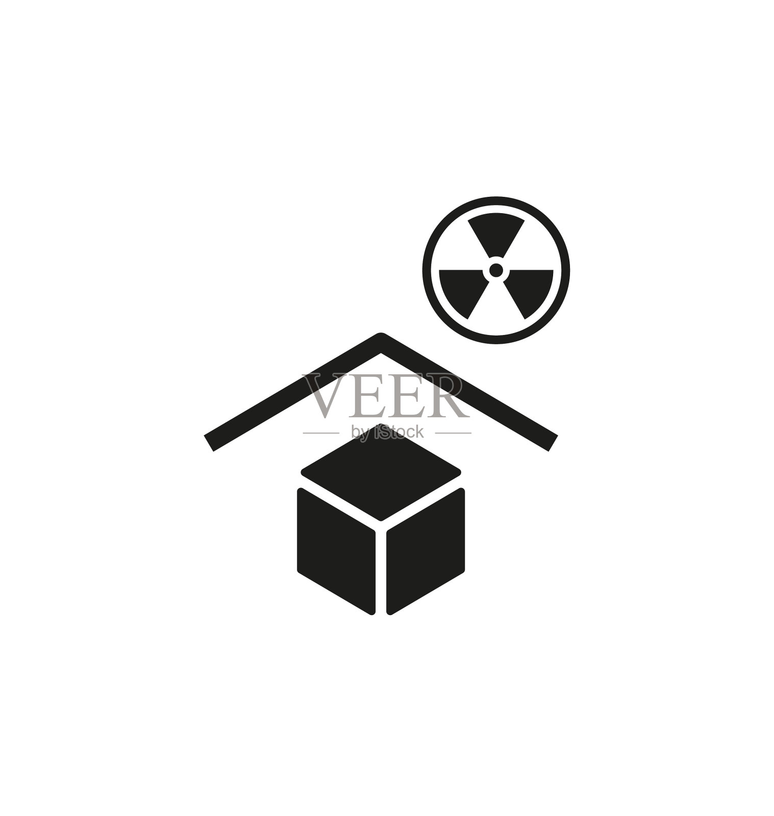 远离放射源标志图标素材