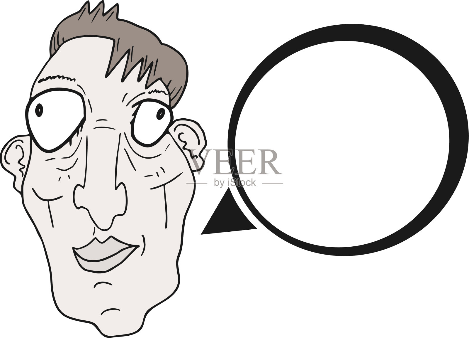 原始的脸说设计元素图片