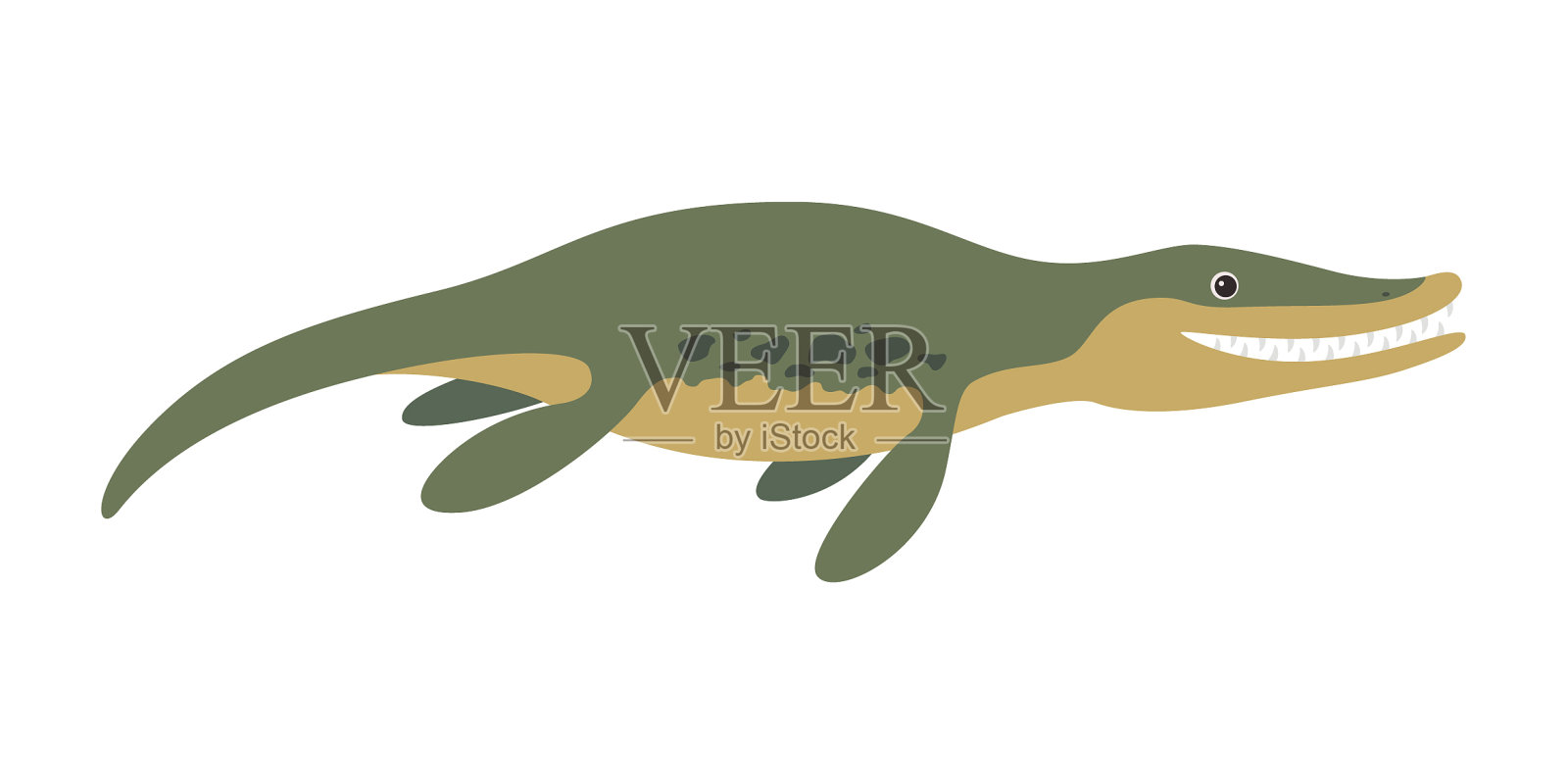 长头龙浮动恐龙设计元素图片