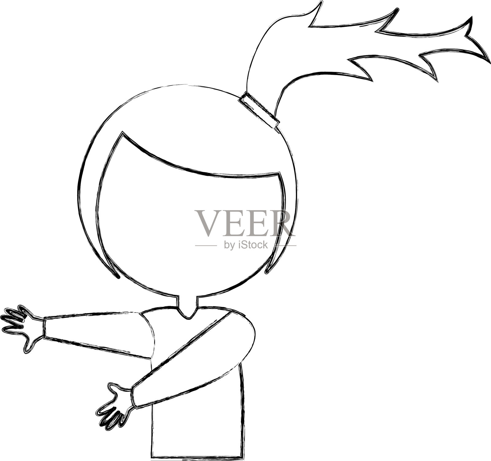 女性冲浪者角色设计元素图片