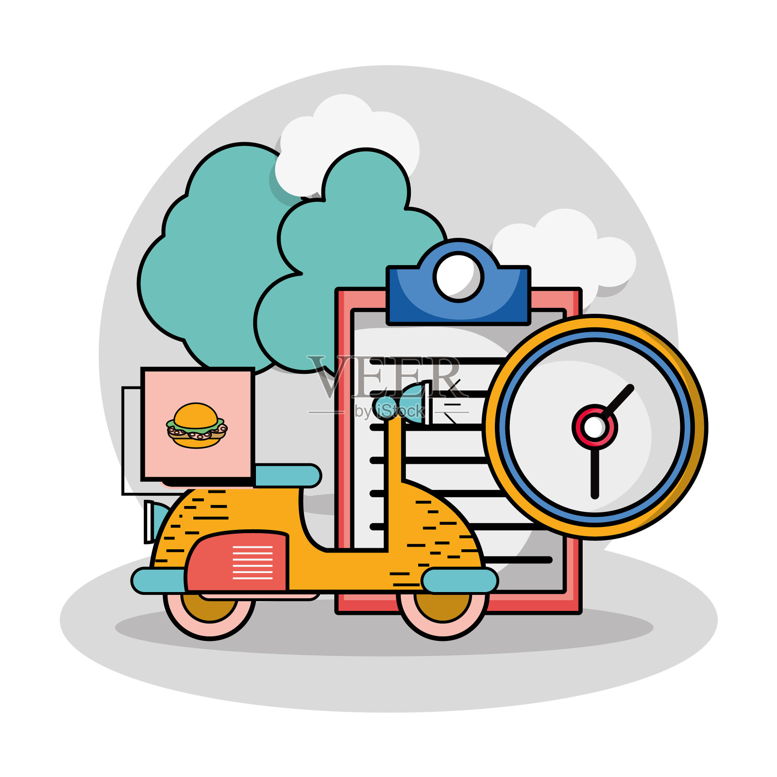 发货和物流设计元素图片