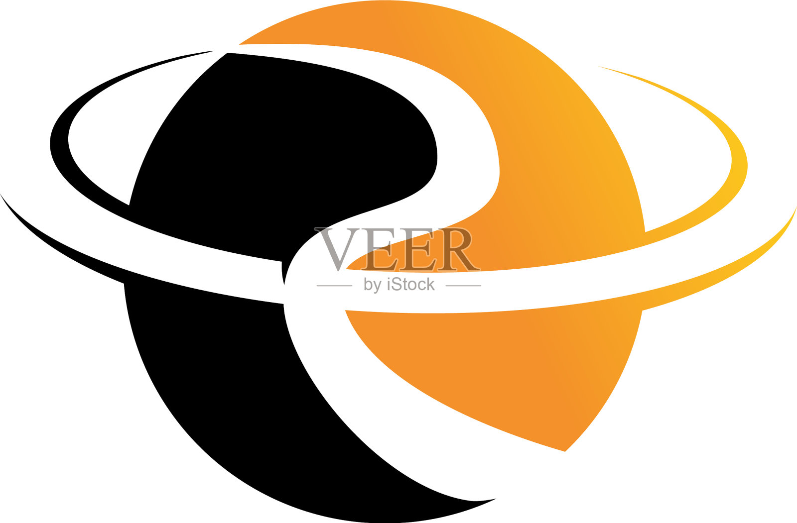 现代解决方案字母r设计元素图片