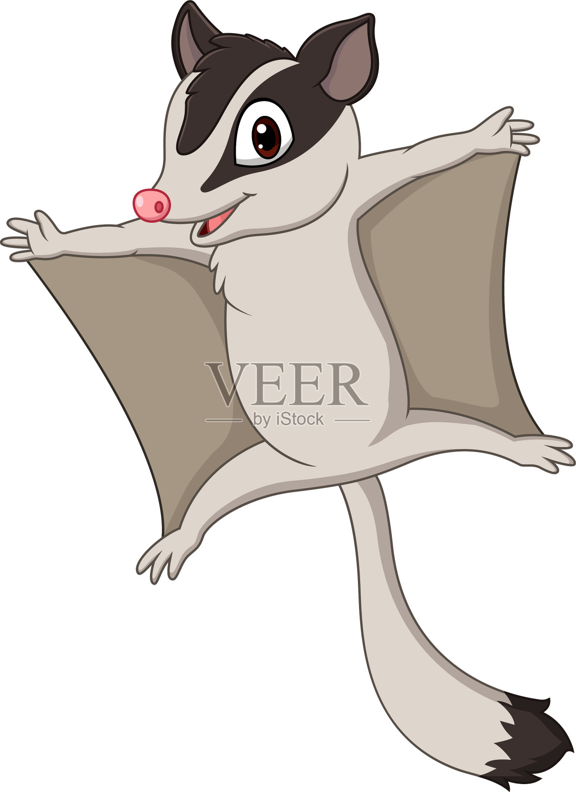 卡通糖滑翔机滑翔设计元素图片