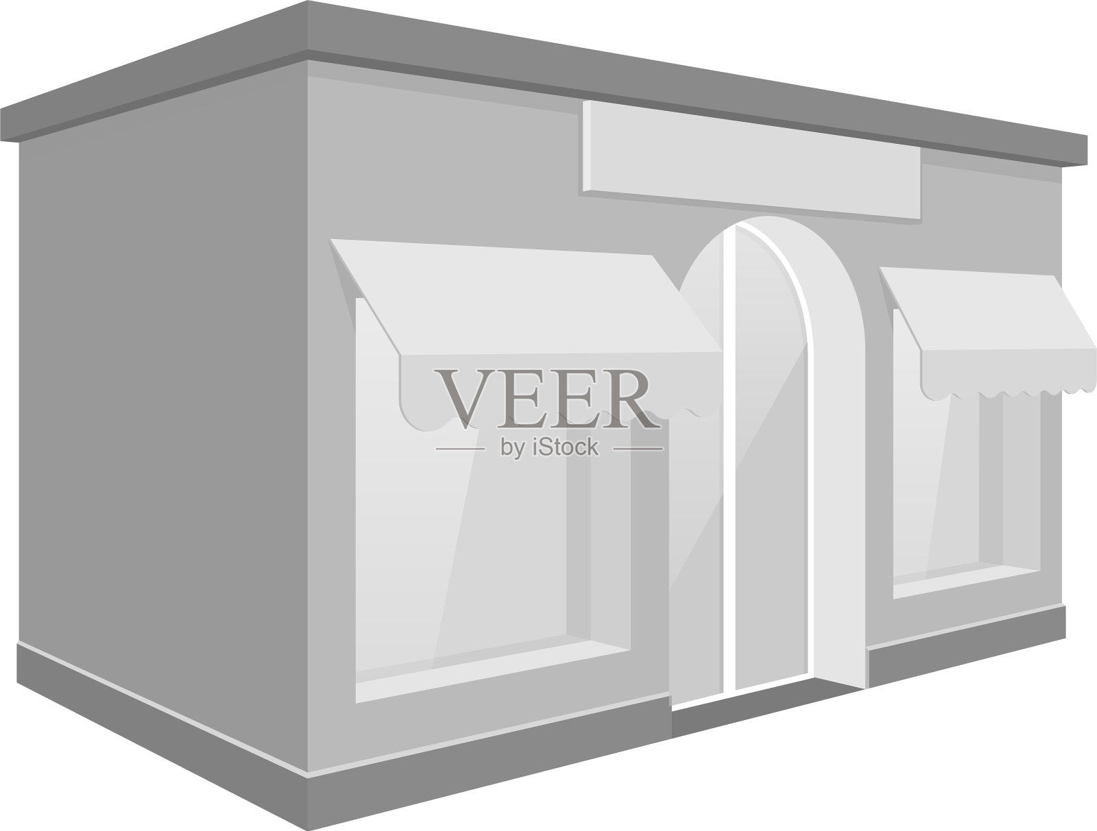 店面小，窗户大设计元素图片