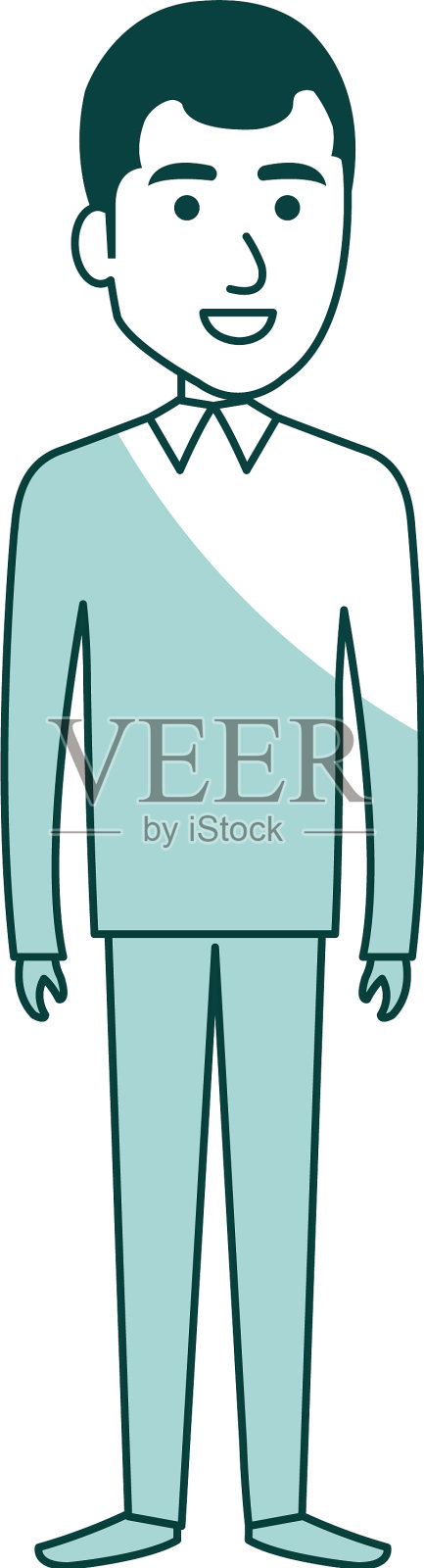 优雅商人角色设计元素图片