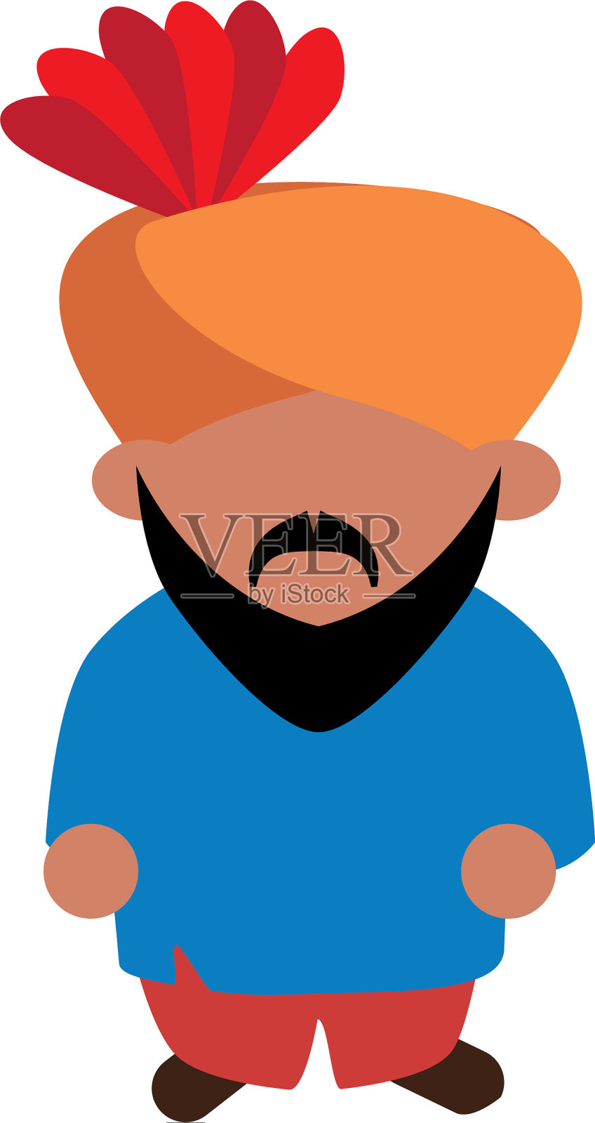 印度人漫画设计元素图片