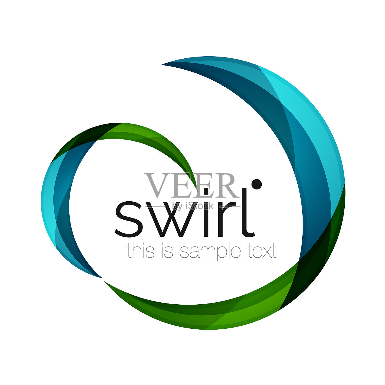 数字技术漩涡圈商业偶像设计元素图片