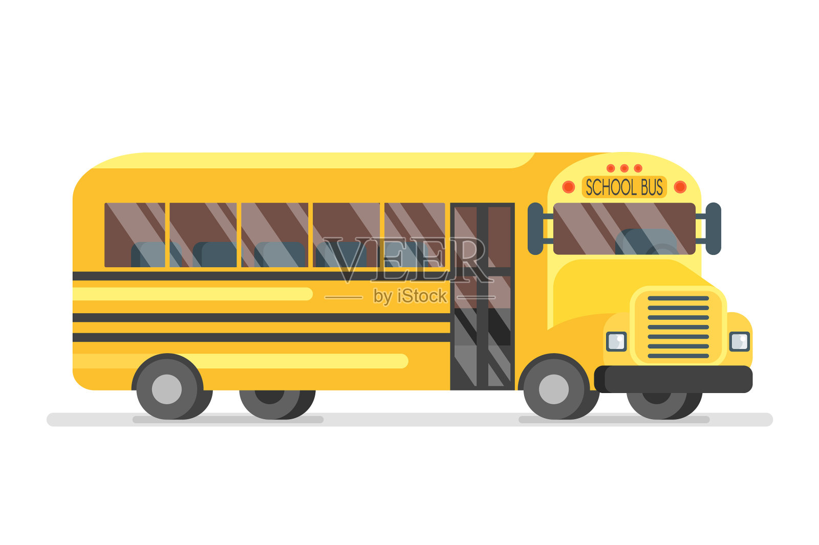 黄色的校车设计元素图片
