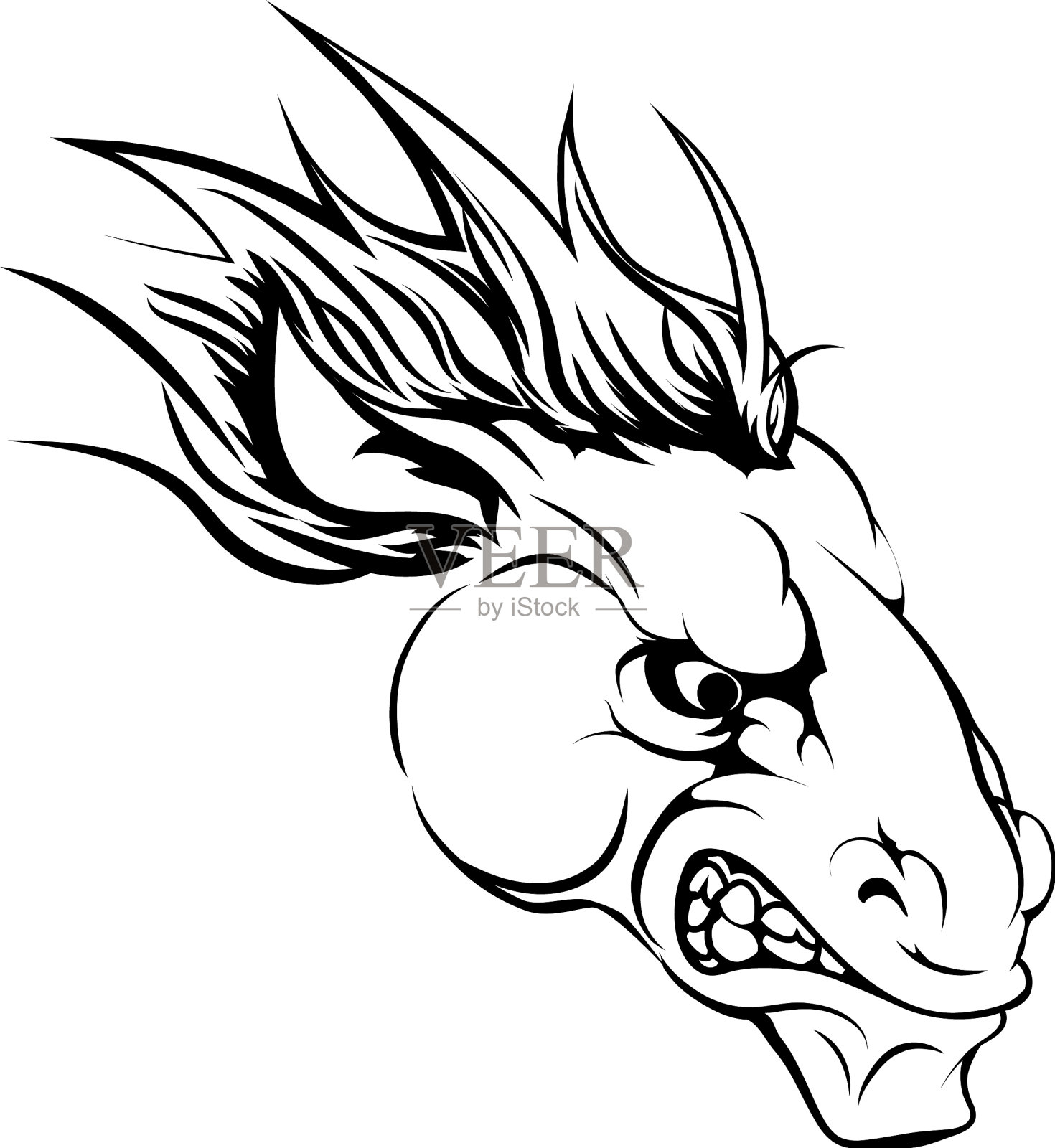 马吉祥物字符设计元素图片