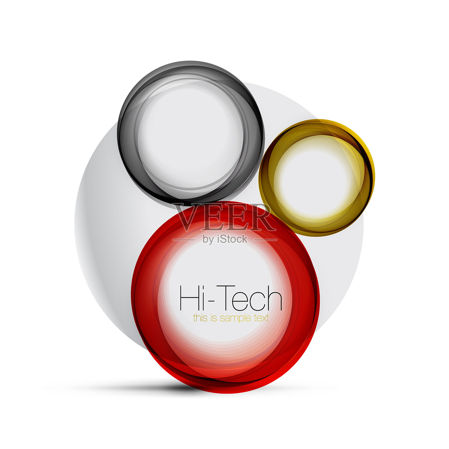 圆网页布局-数字技术球-网页设计元素图片