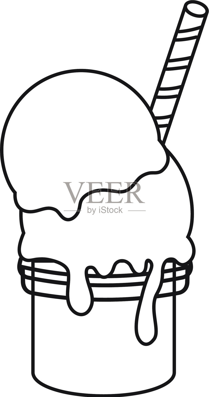 冰淇淋甜筒设计元素图片