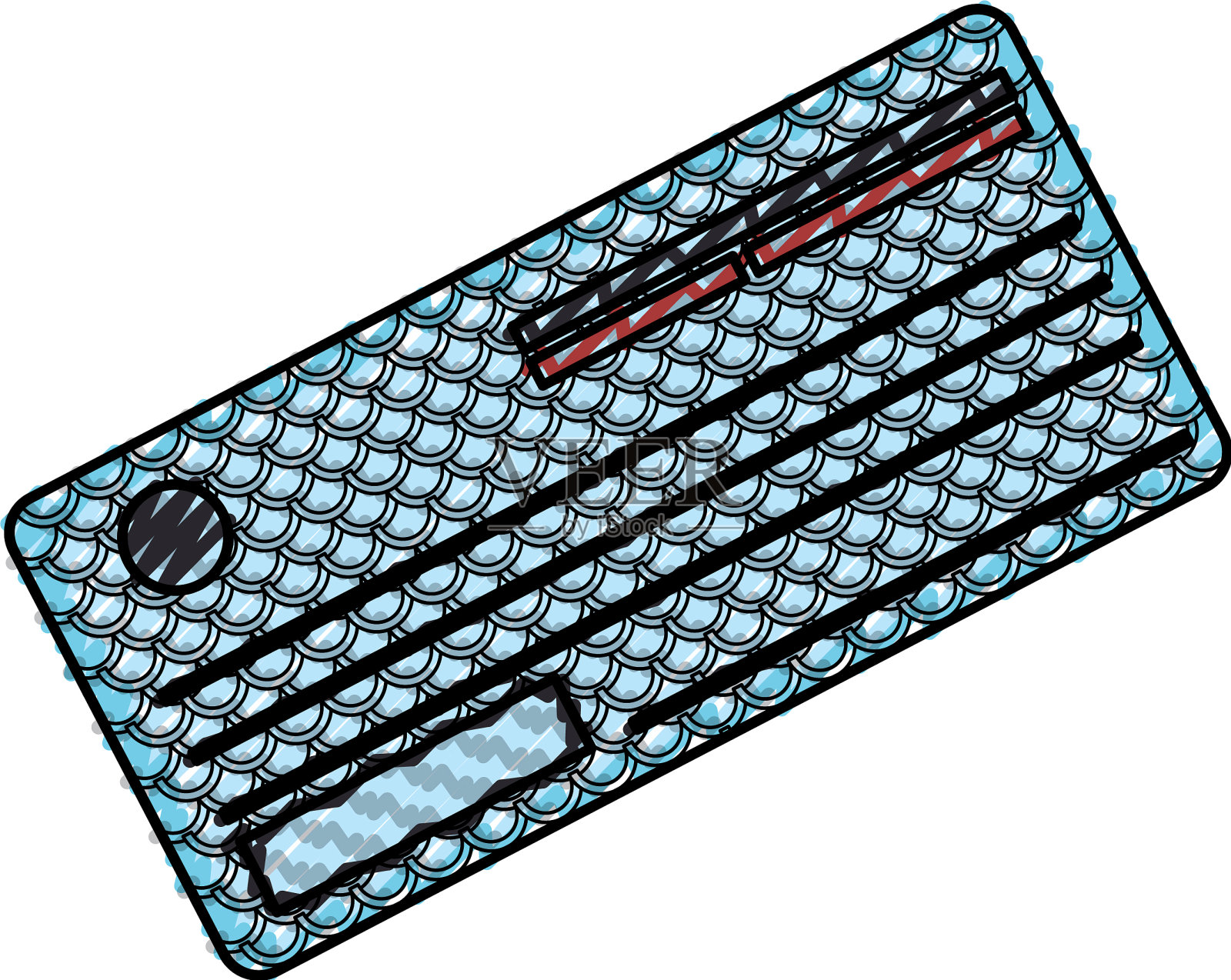 可爱的纸支票银行支付设计元素图片