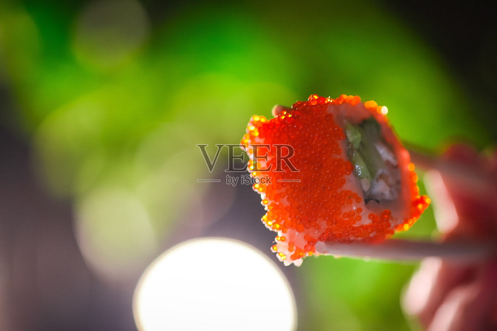 寿司、手握寿司、生鱼片和寿司。照片摄影图片