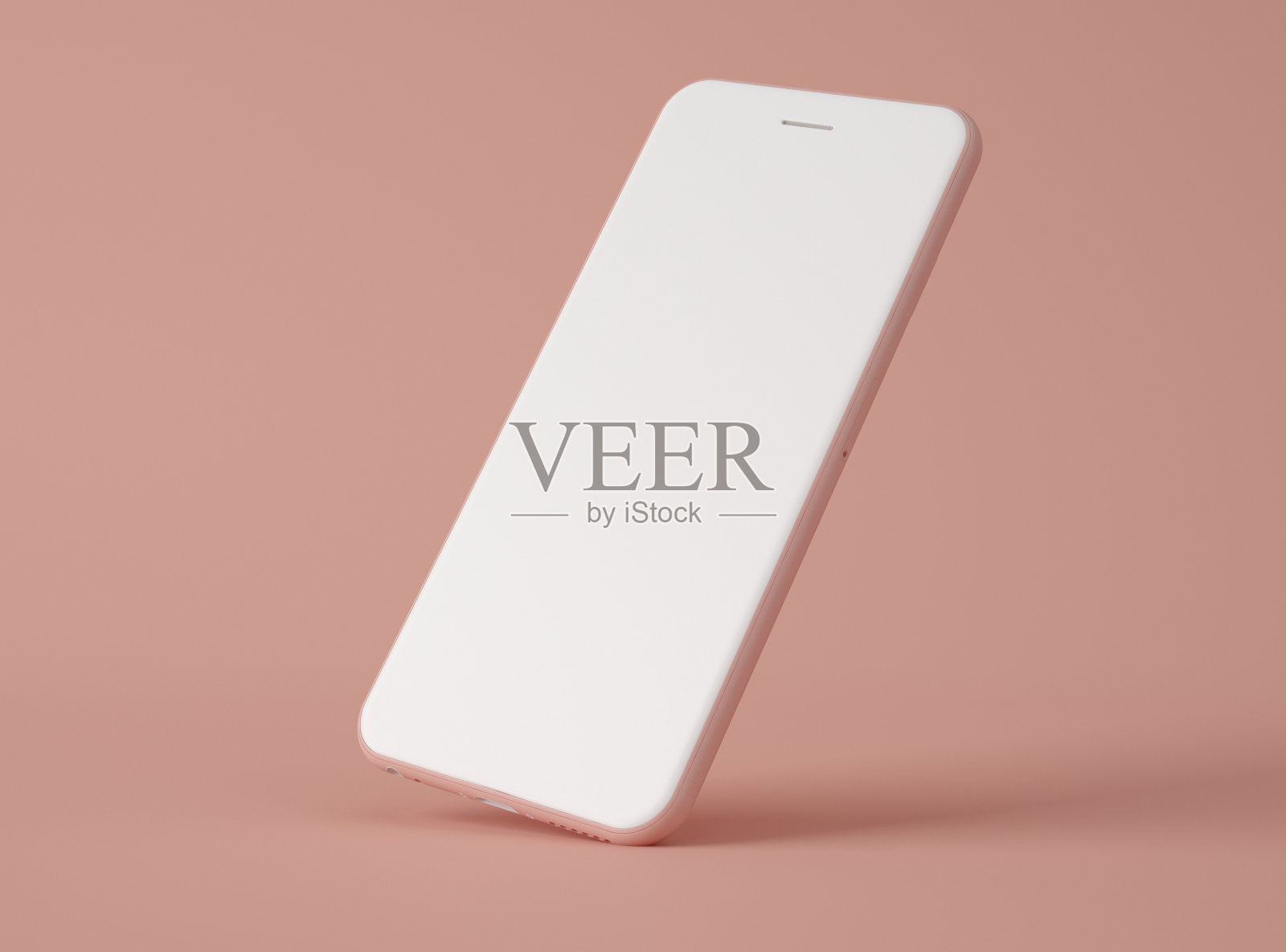 3 d演示。黑白屏幕的智能手机。照片摄影图片