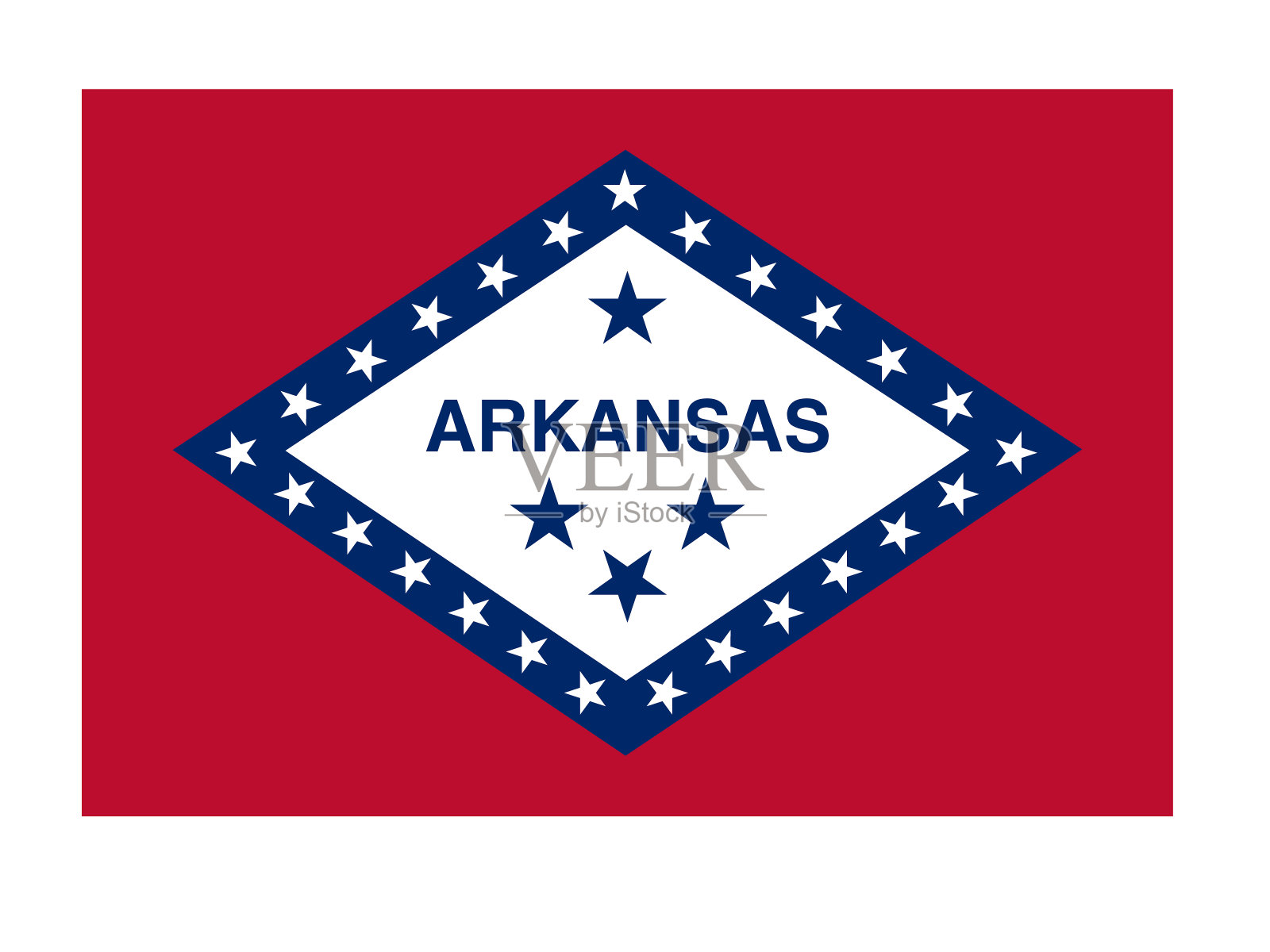 阿肯色国旗插画图片素材