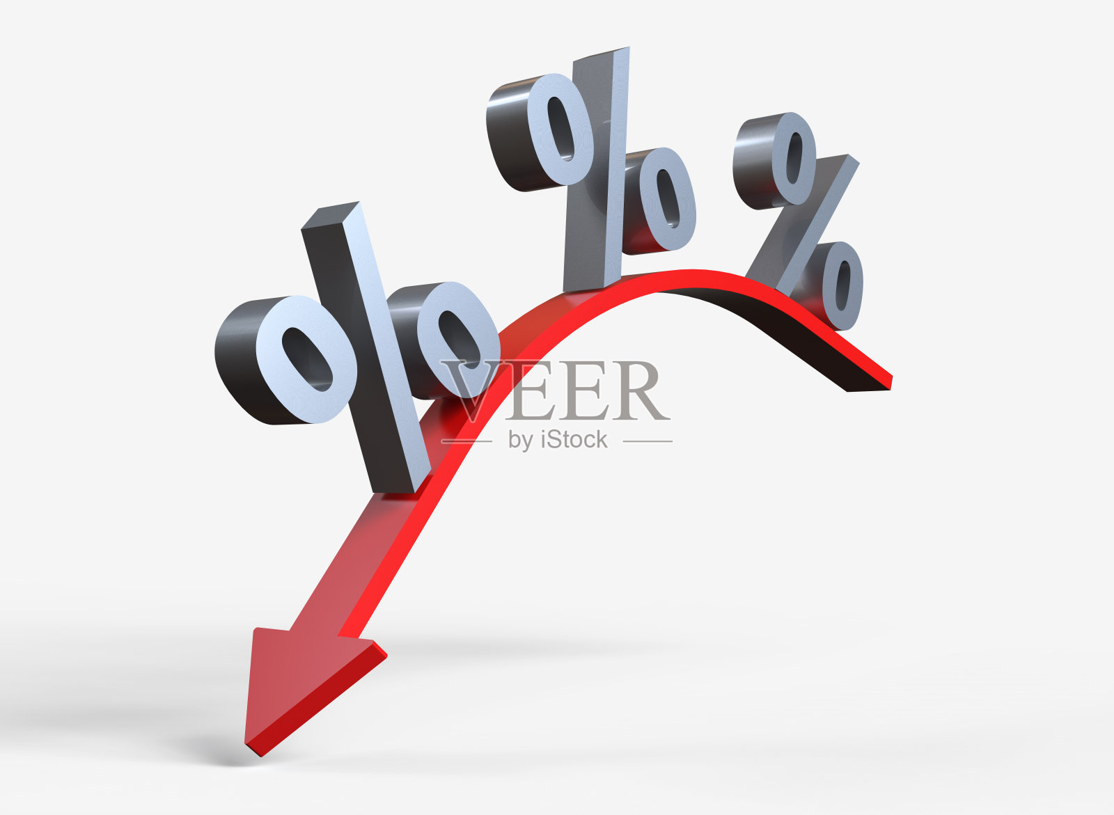 百分比向下箭头照片摄影图片