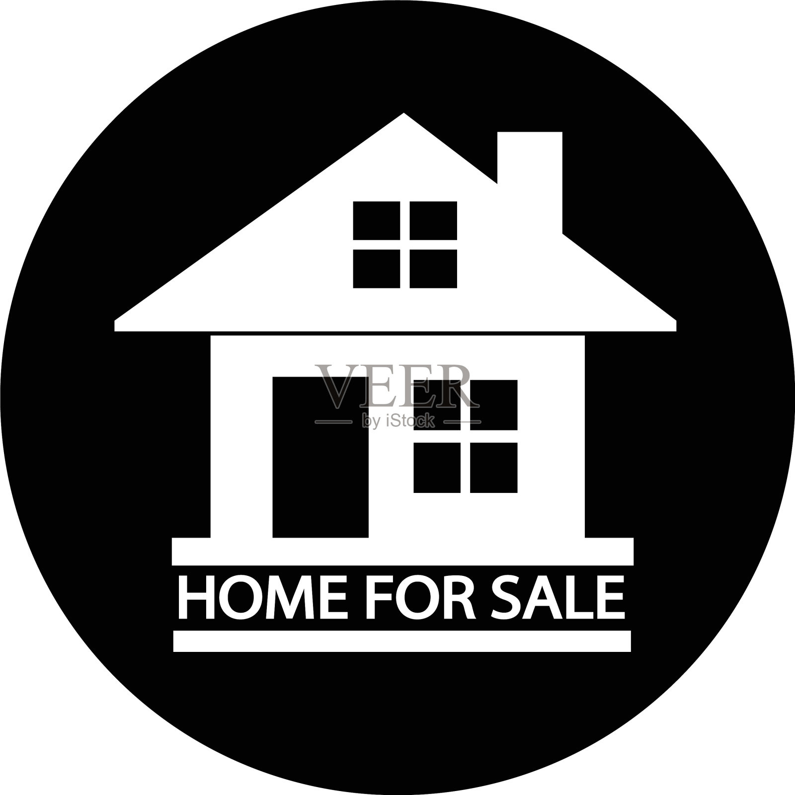 居家待售图标插画图片素材