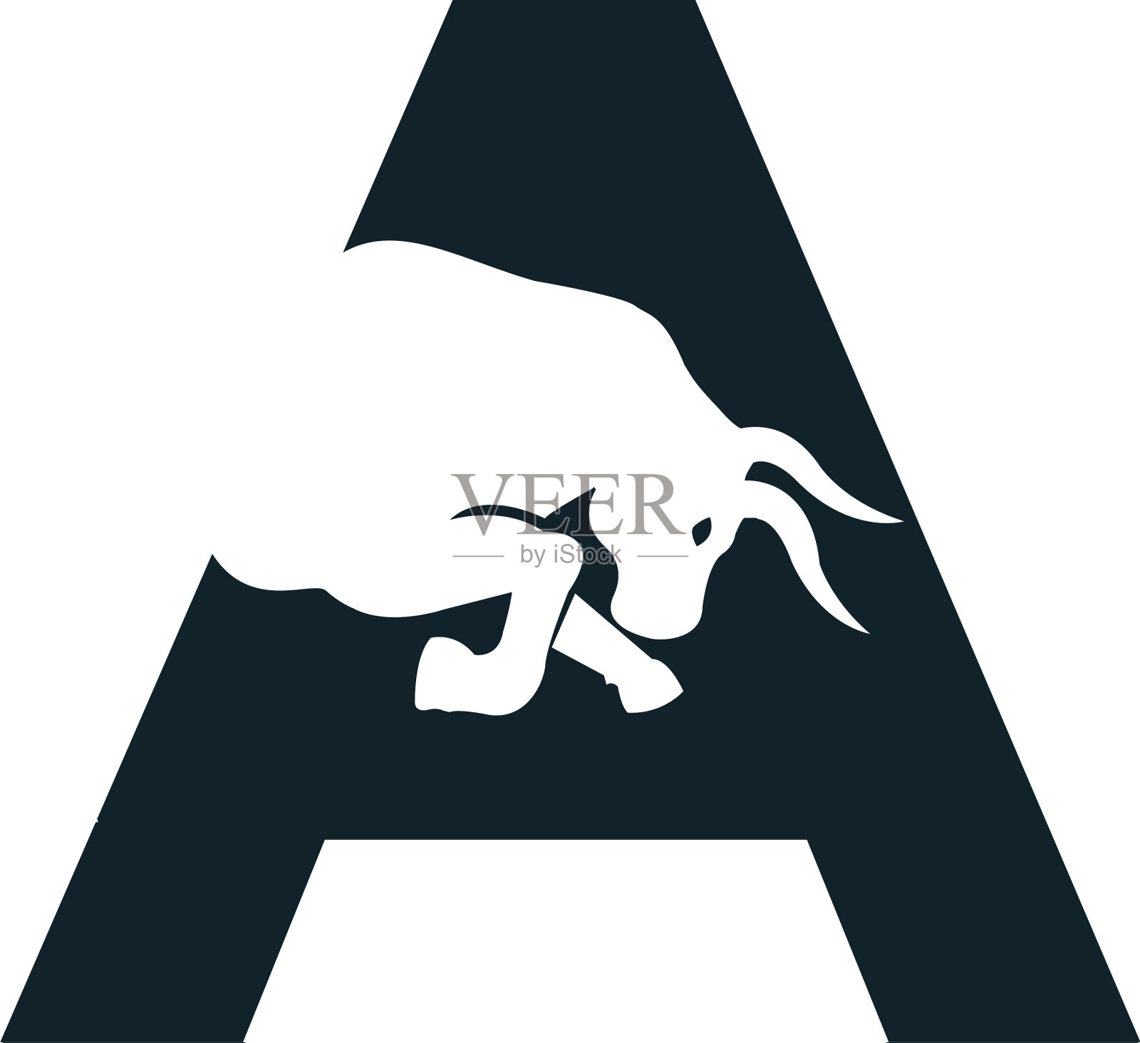 牛字标志设计插画图片素材