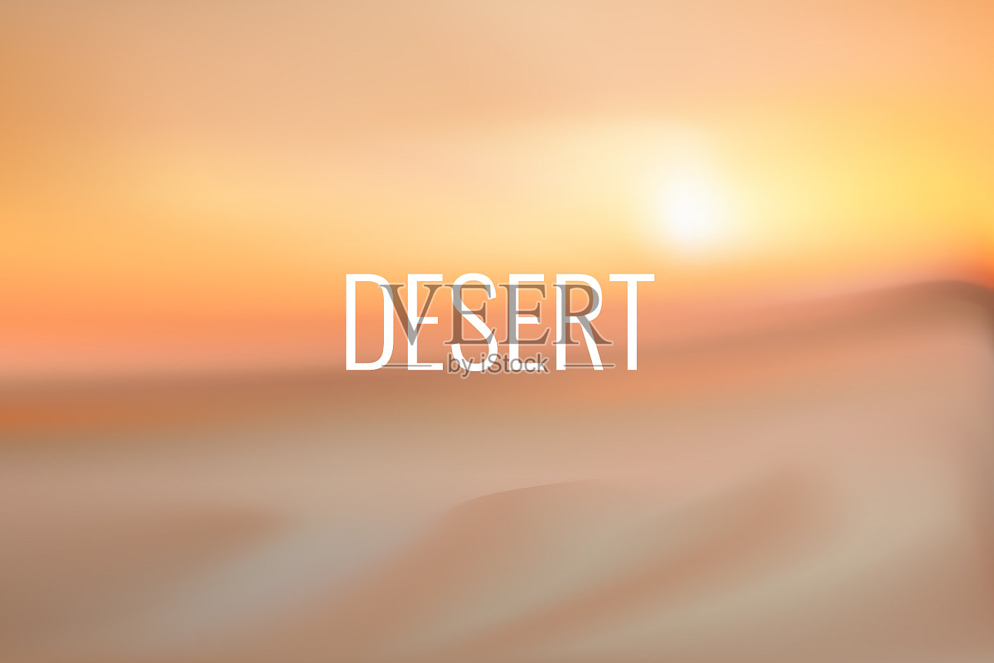 水平宽黄色模糊背景插画图片素材