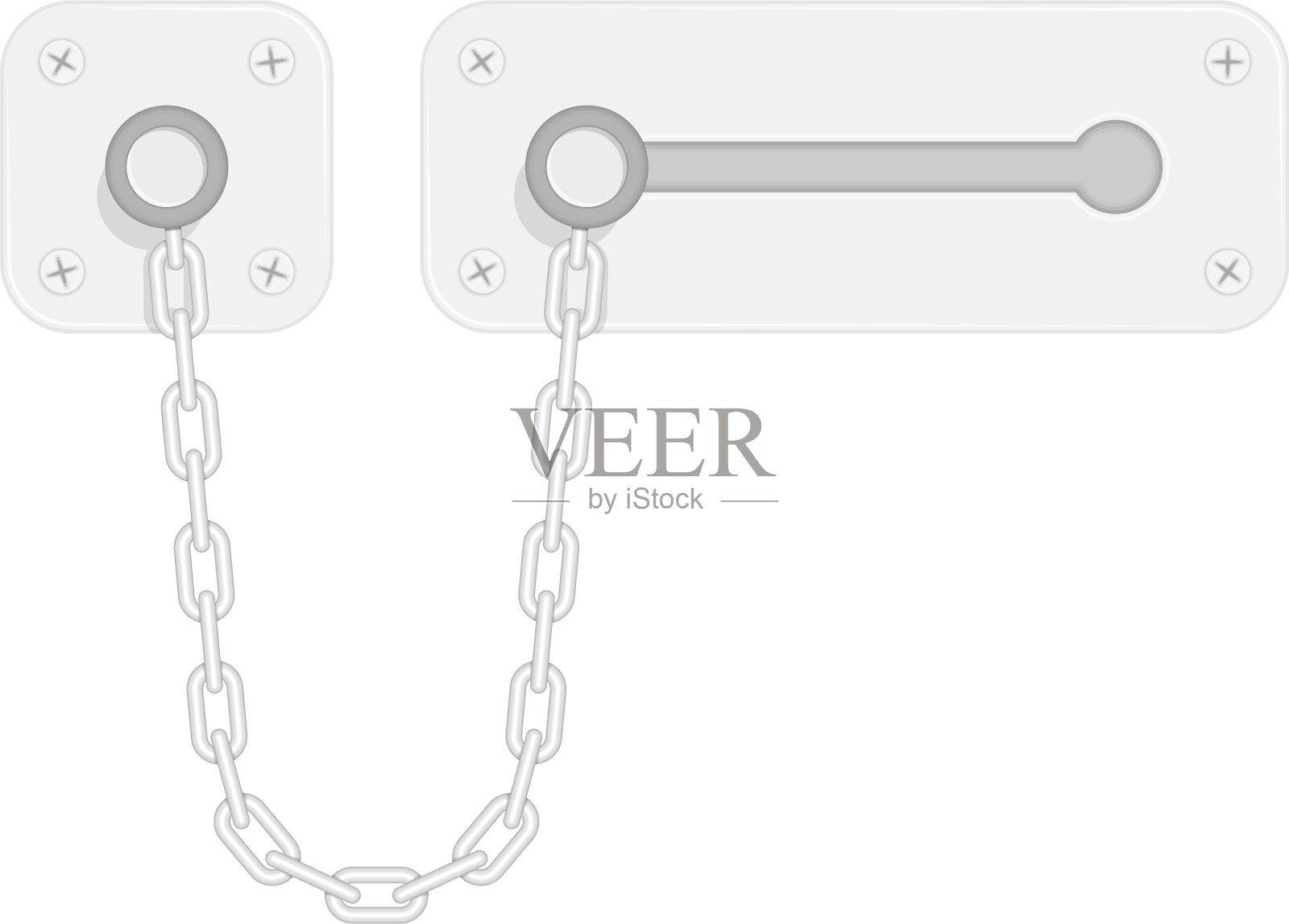 门链锁设计元素图片