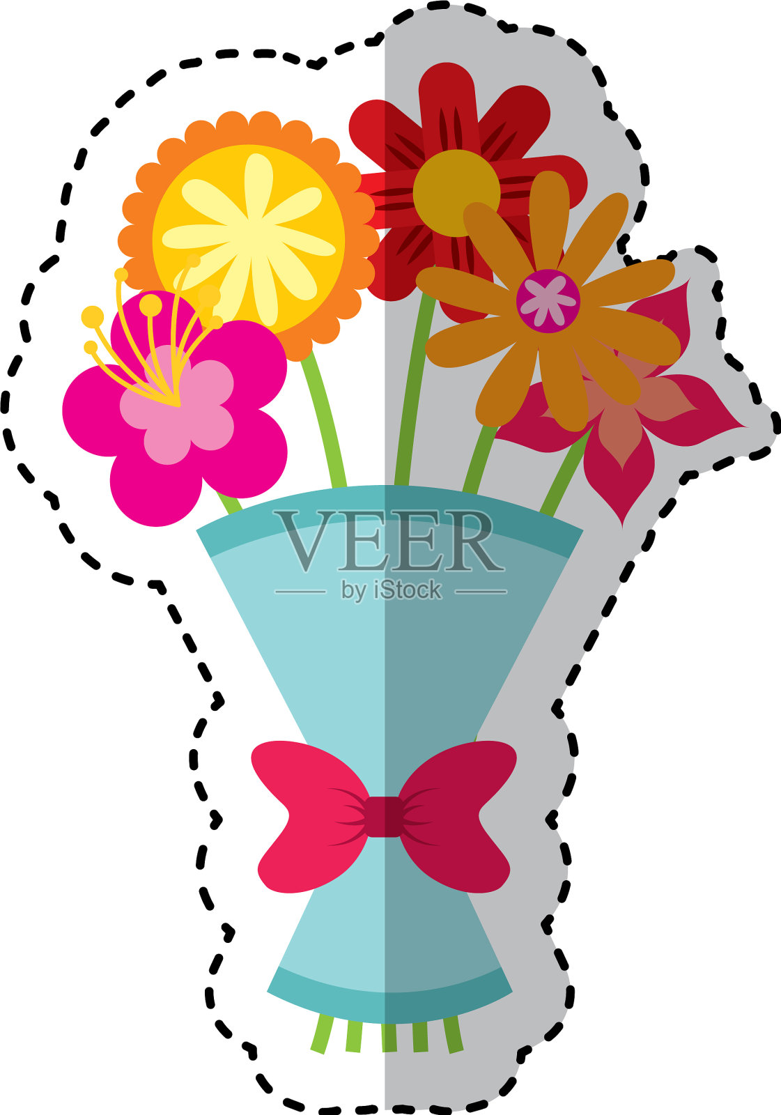 可爱的花束自然图标设计元素图片