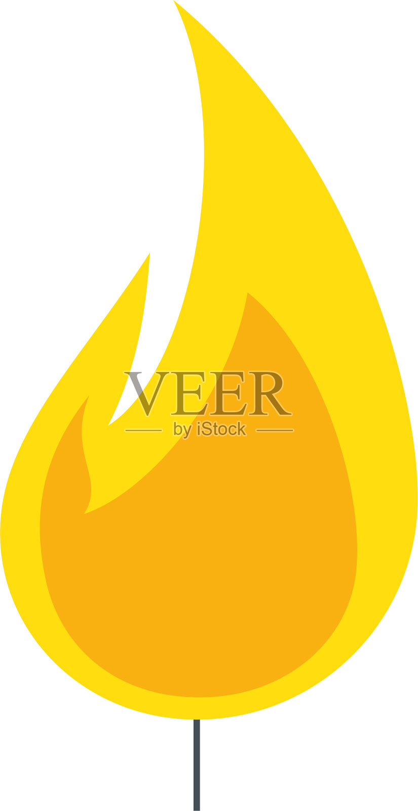 火火焰隔离图标设计元素图片