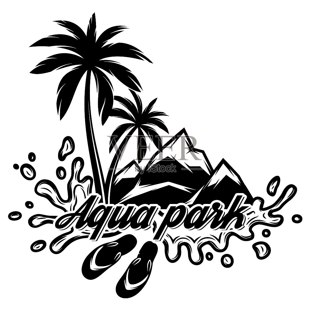 论棕榈旅游主题设计元素图片