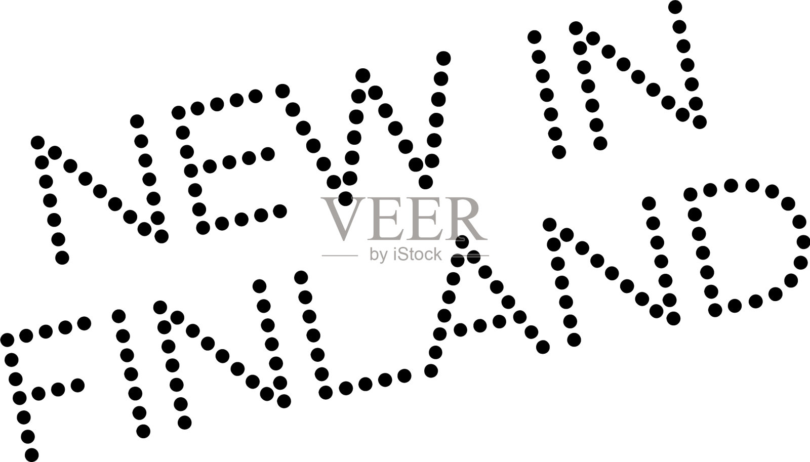 新在芬兰橡皮图章插画图片素材