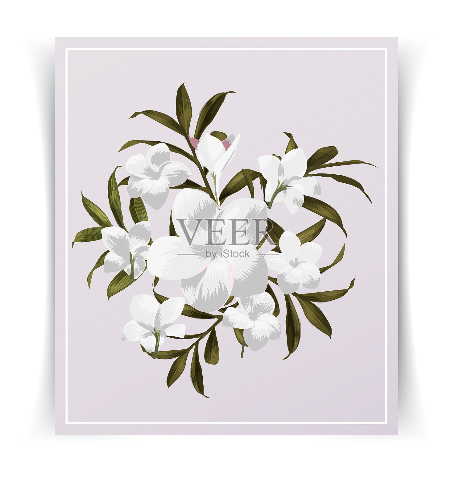 热带叶卡设计元素图片