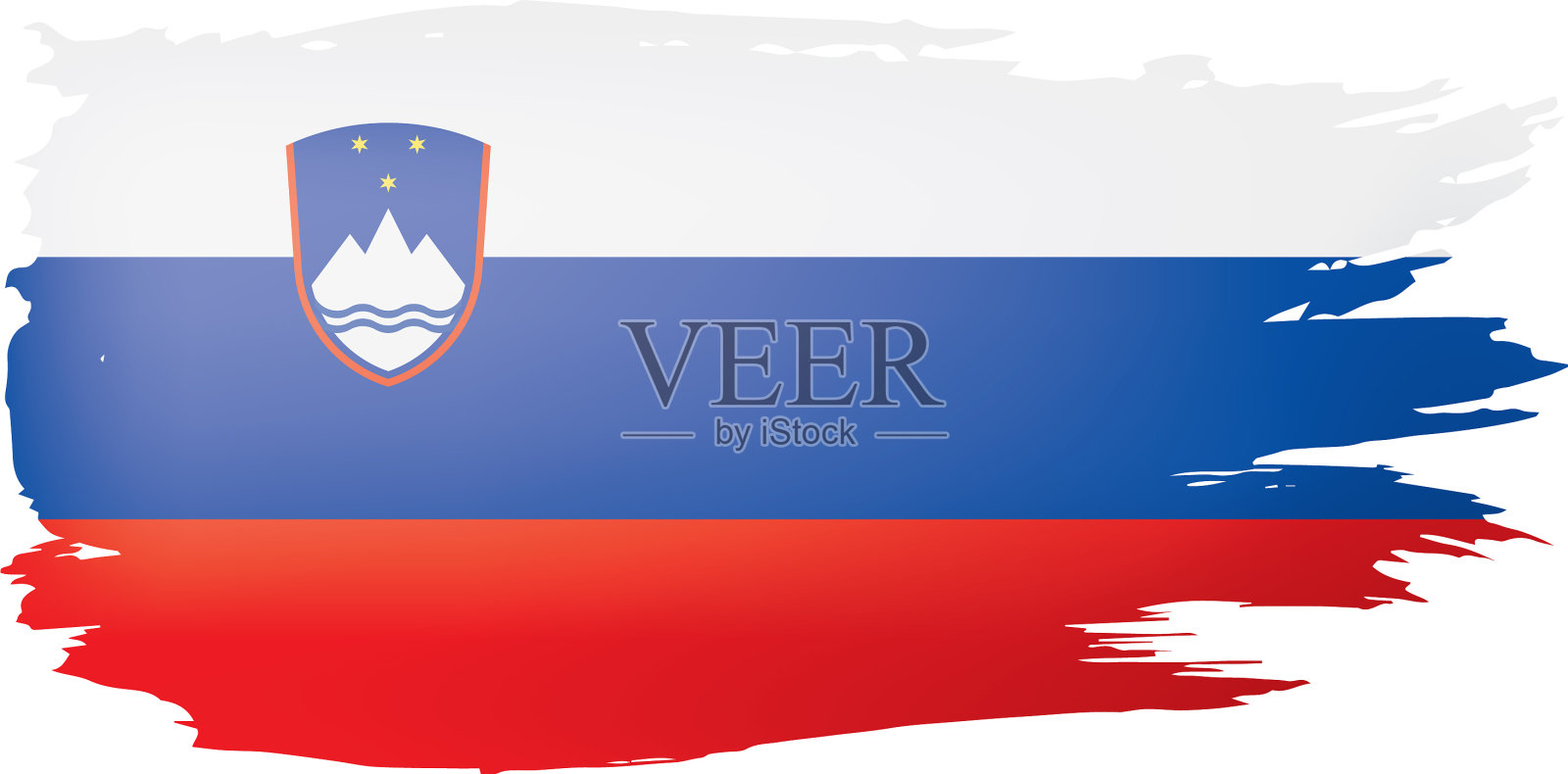 斯洛文尼亚国旗上的白色设计元素图片