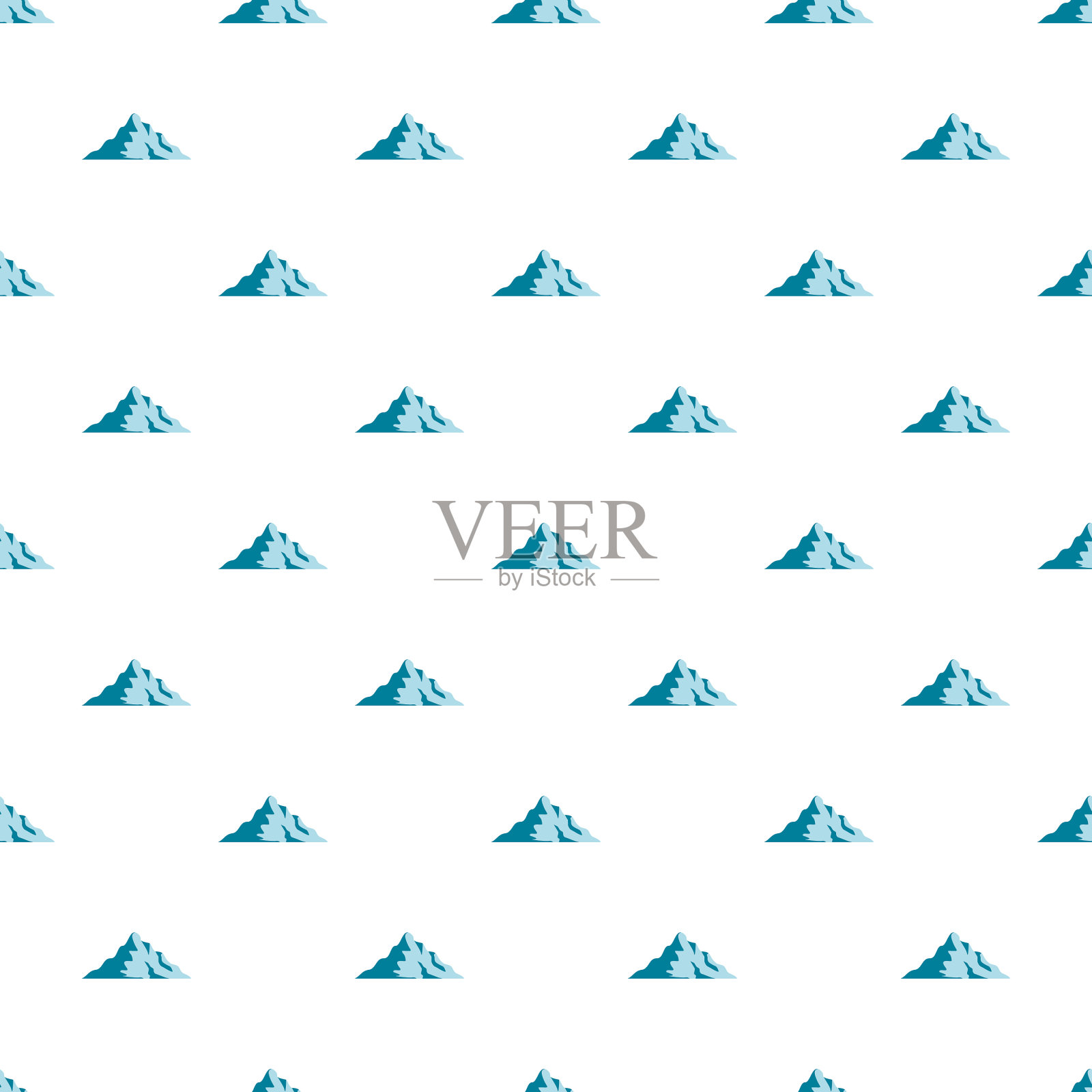 雪山图案无缝插画图片素材