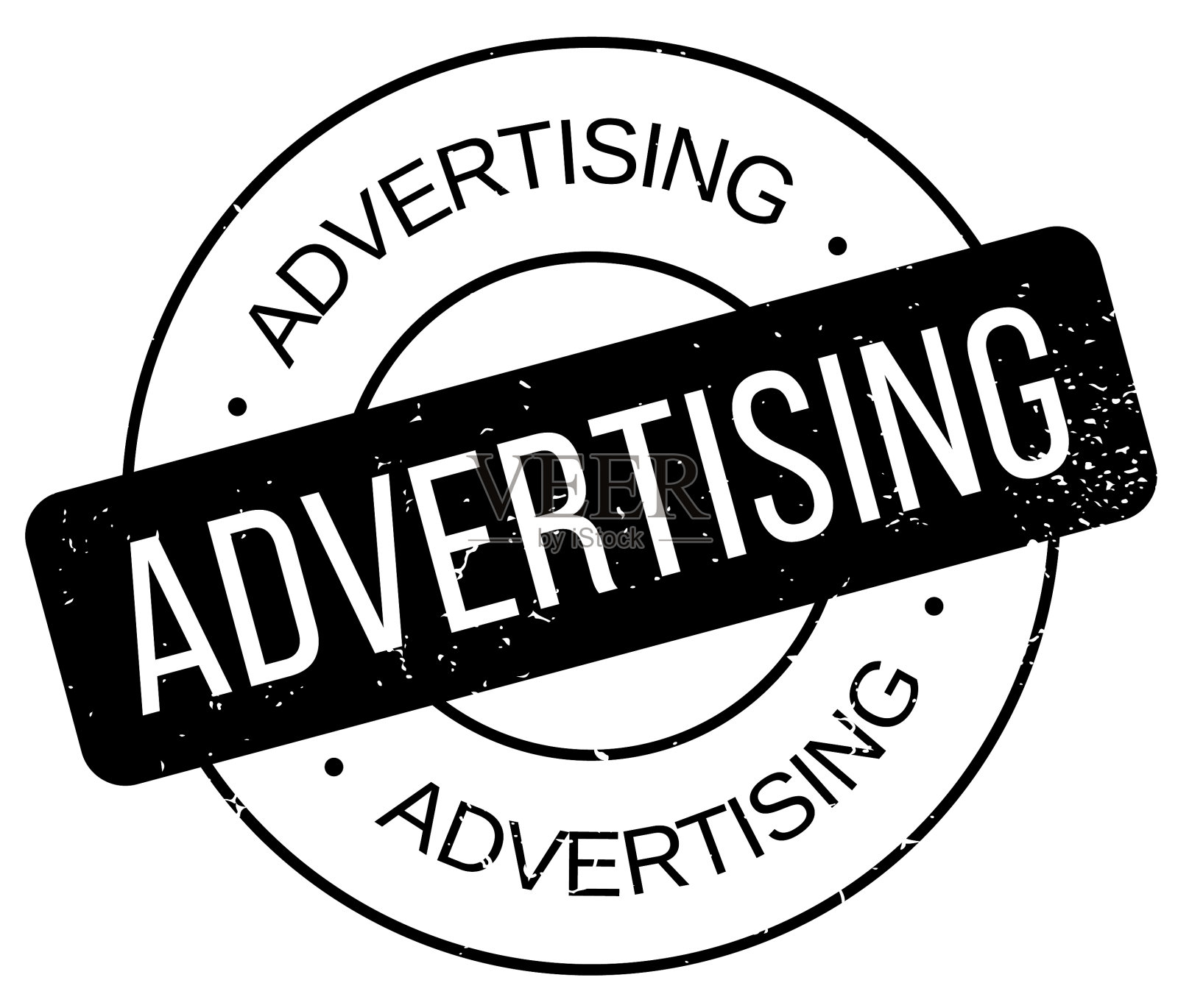 广告橡皮图章插画图片素材