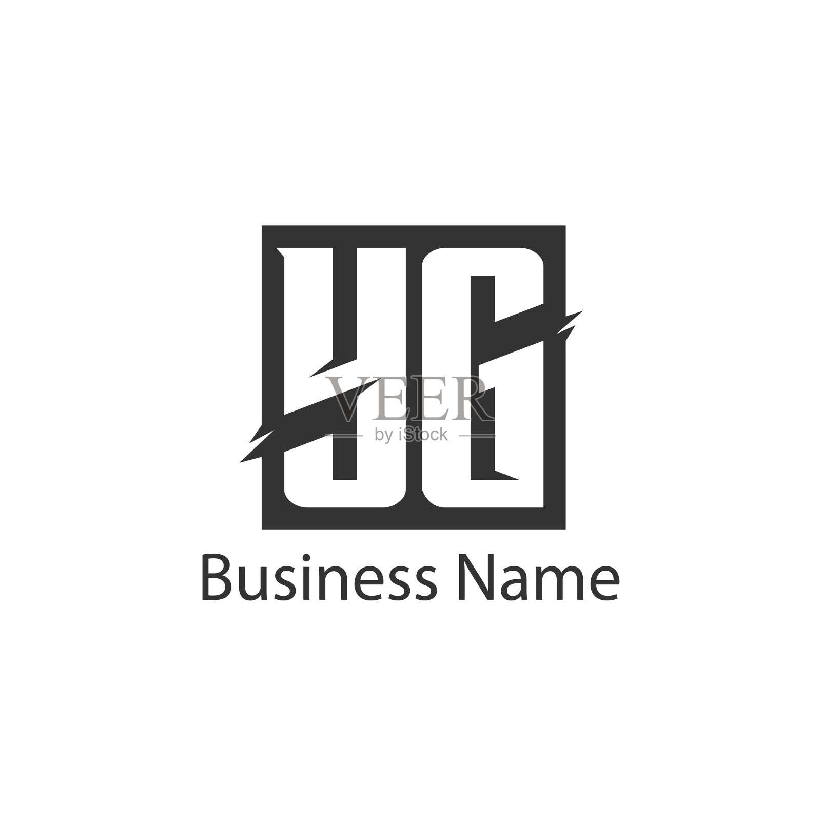 首字母yg标志模板设计插画图片素材