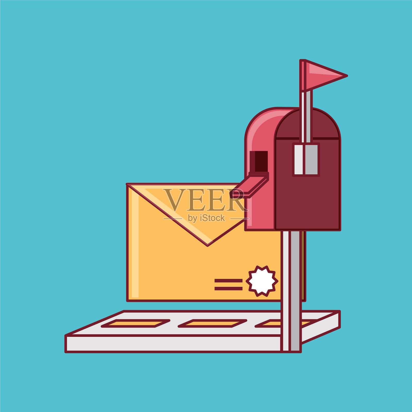 免费送货服务设计插画图片素材