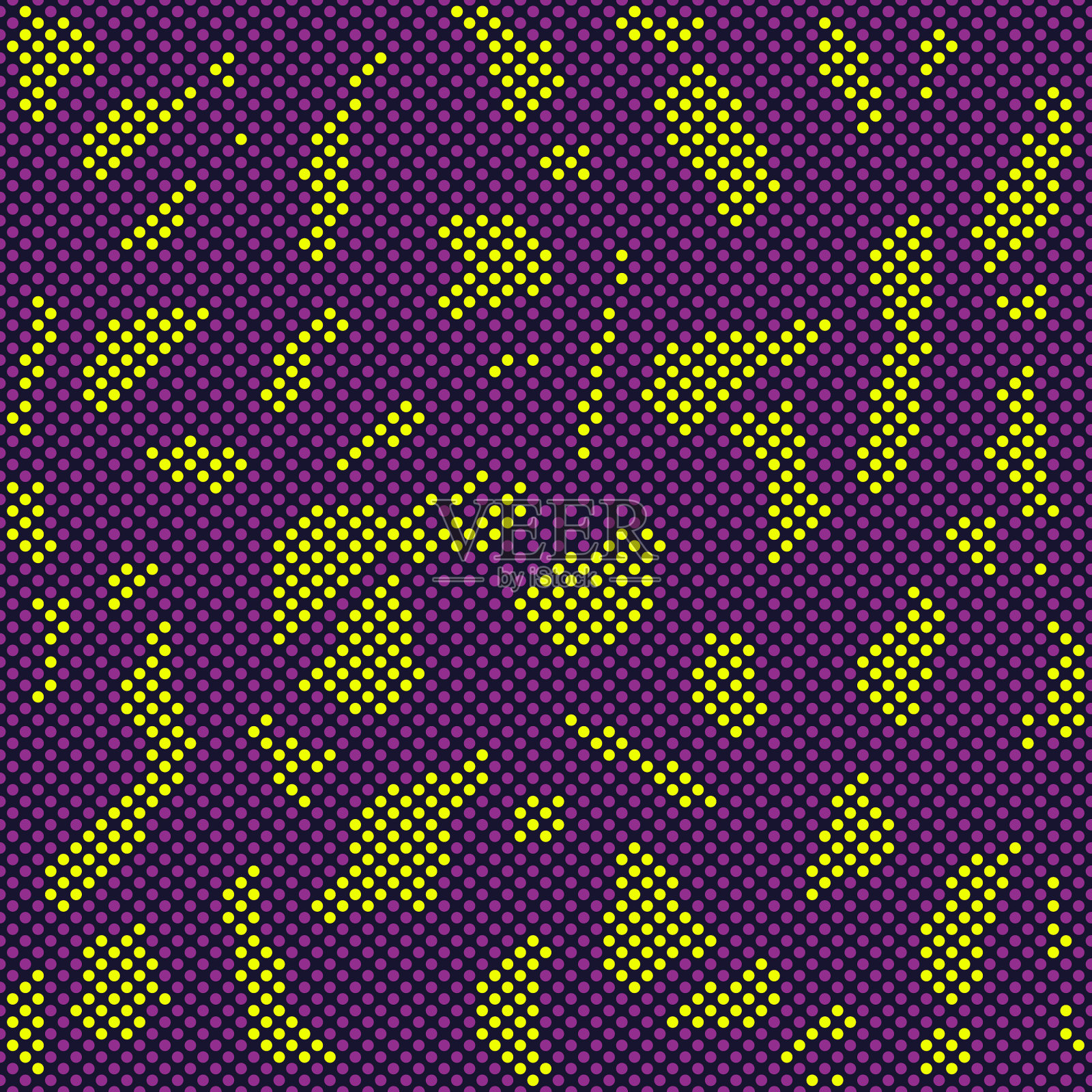 斑点紫色背景无缝紫黄色插画图片素材