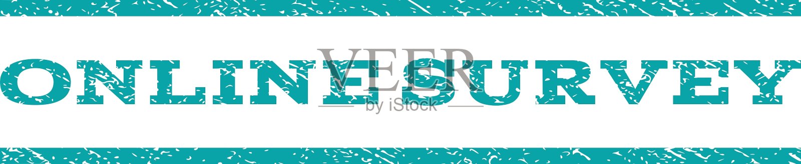 网上调查水印邮票插画图片素材