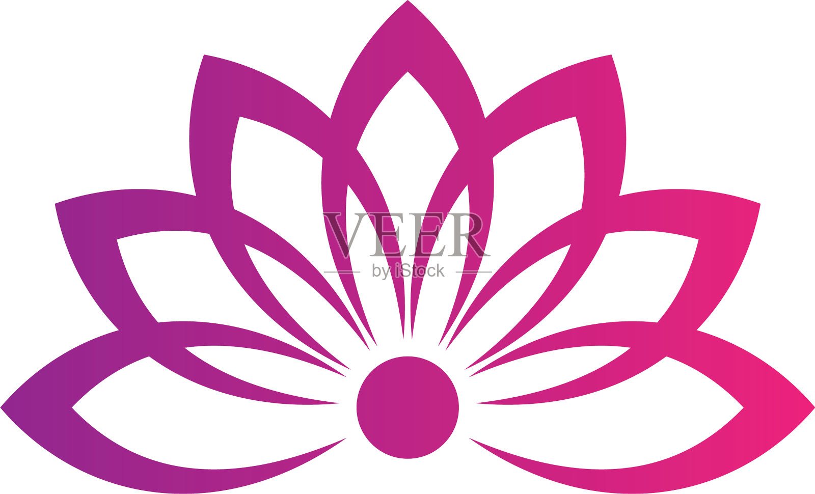 摘要叶圆标志形象设计元素图片