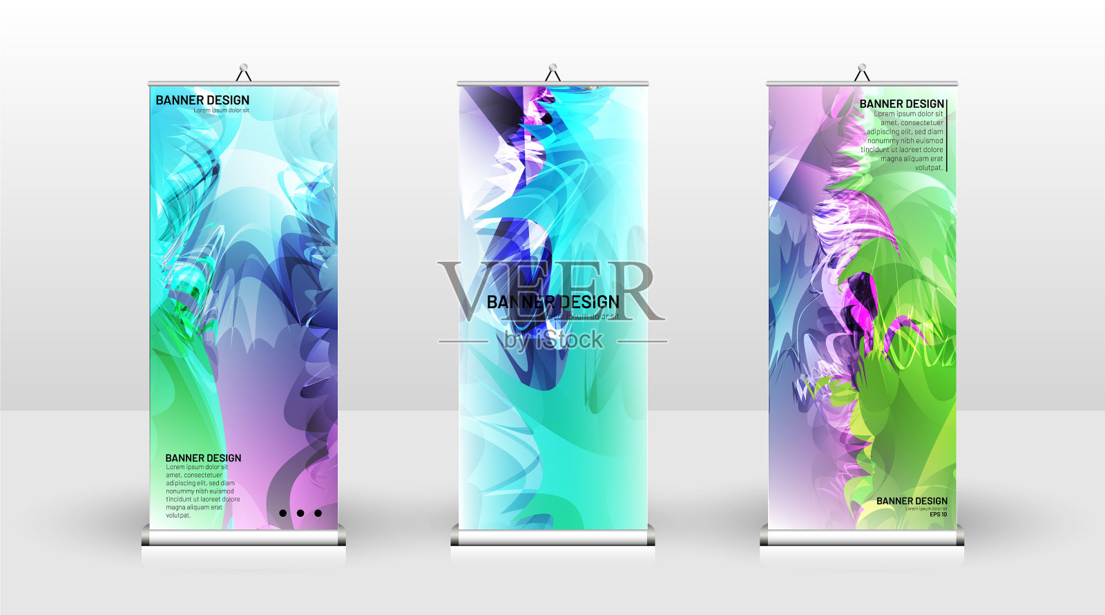 可用于垂直横幅模板设计插画图片素材