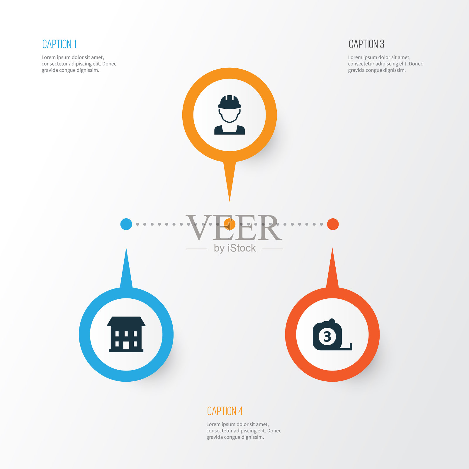 建筑图标集合的家图标素材