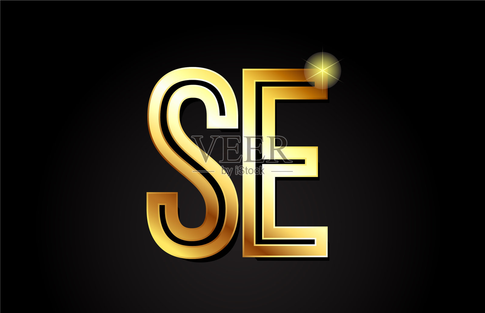 金字母字母se se标志组合图标插画图片素材