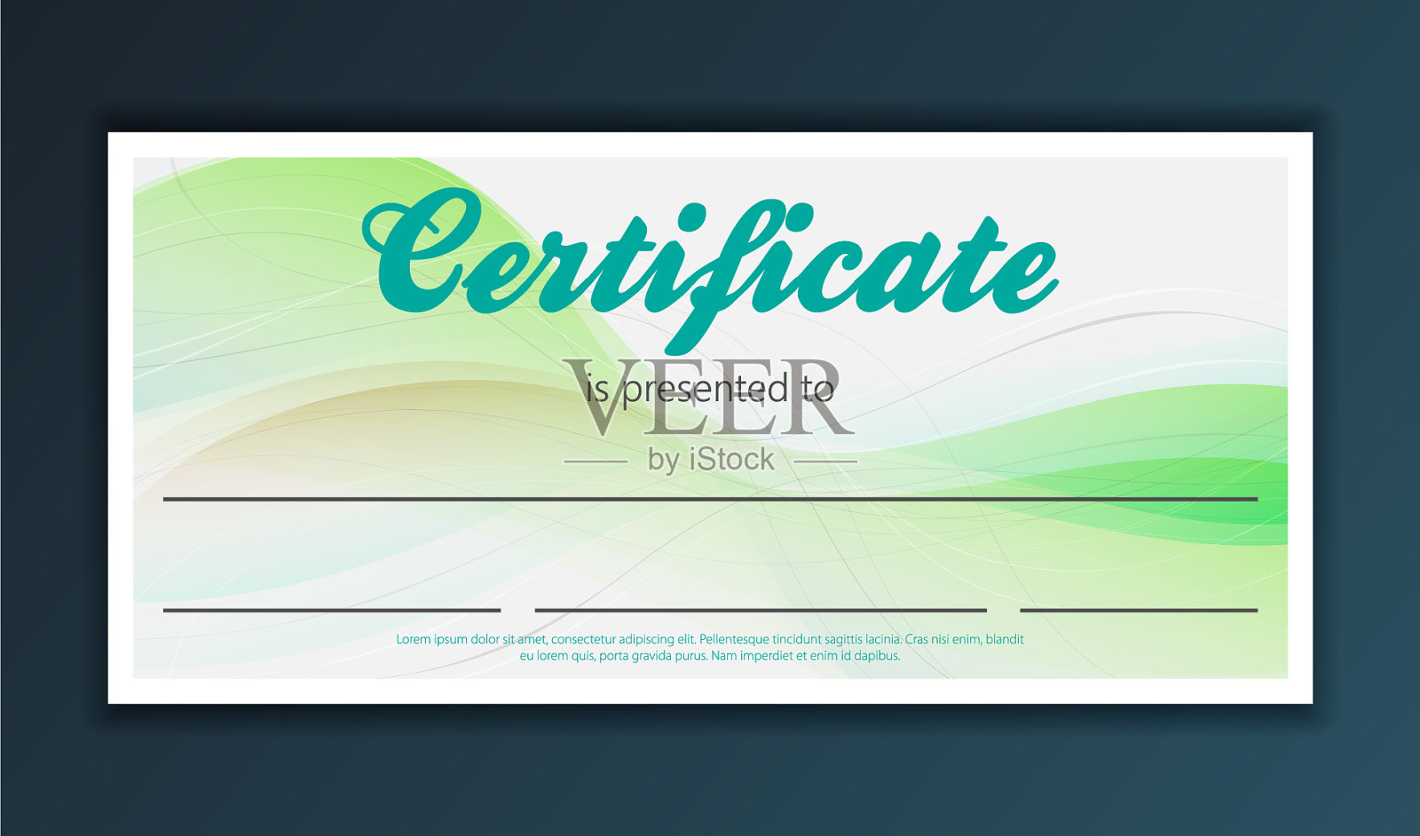 证书背景现代扁平风格插画图片素材