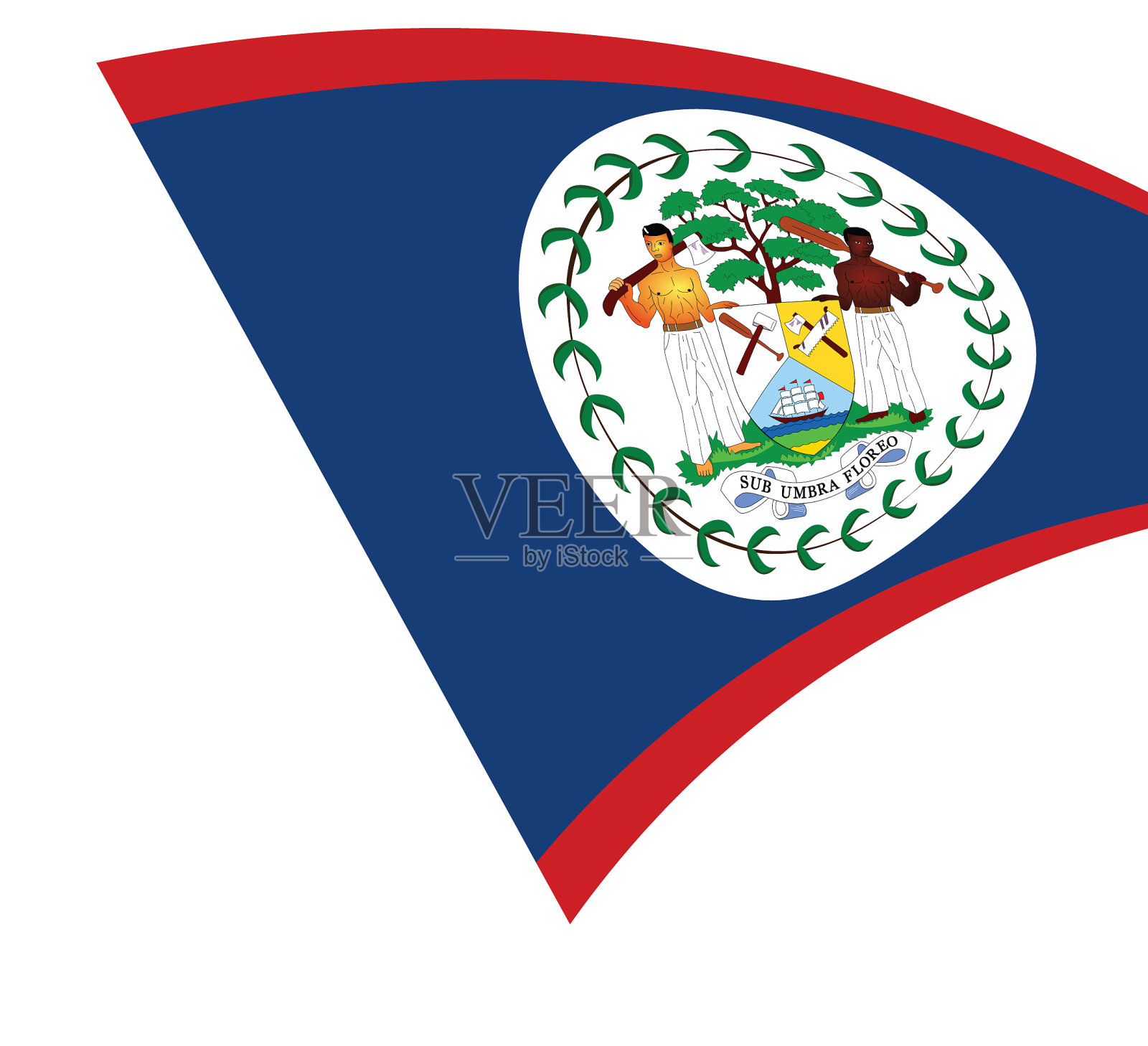 伯利兹国旗设计元素图片