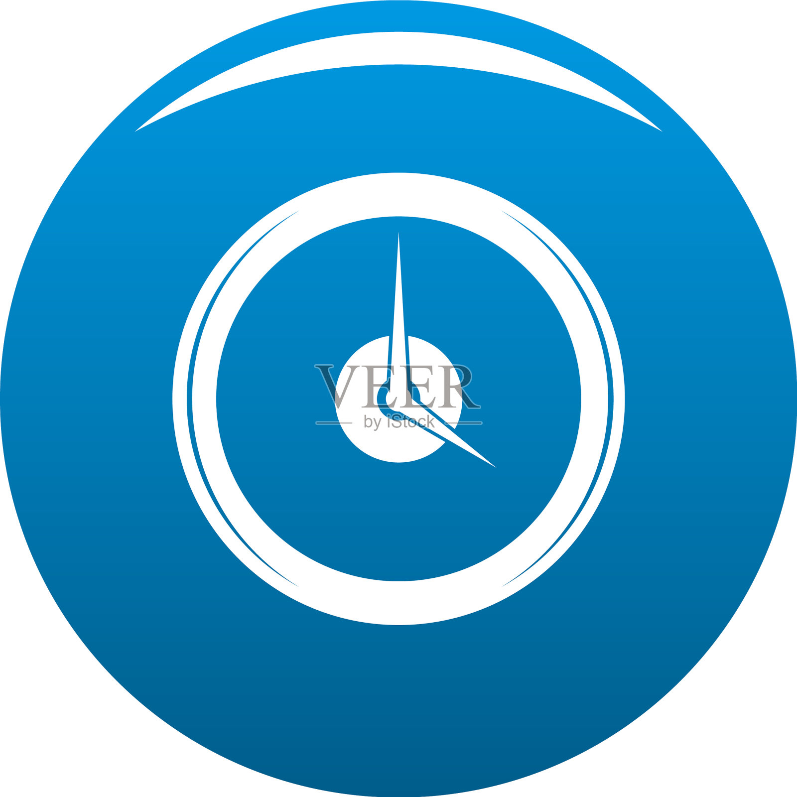 时钟截止时间图标蓝色图标素材