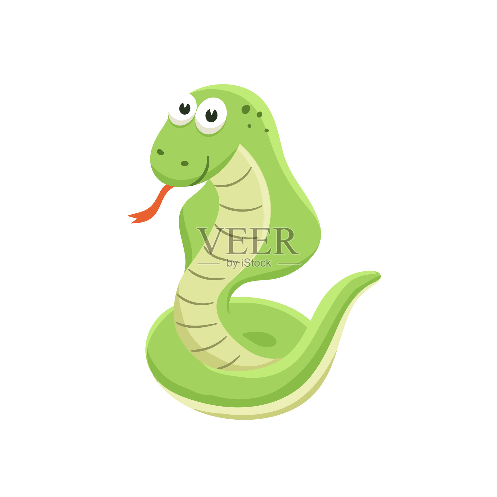 卡通婴儿动物隔离设计元素图片