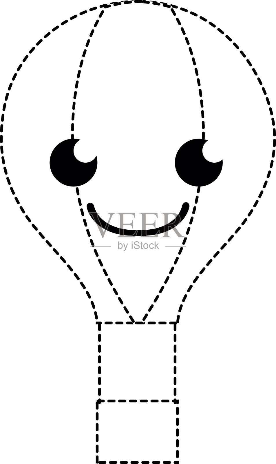 点形状快乐的气球卡哇伊卡通设计元素图片