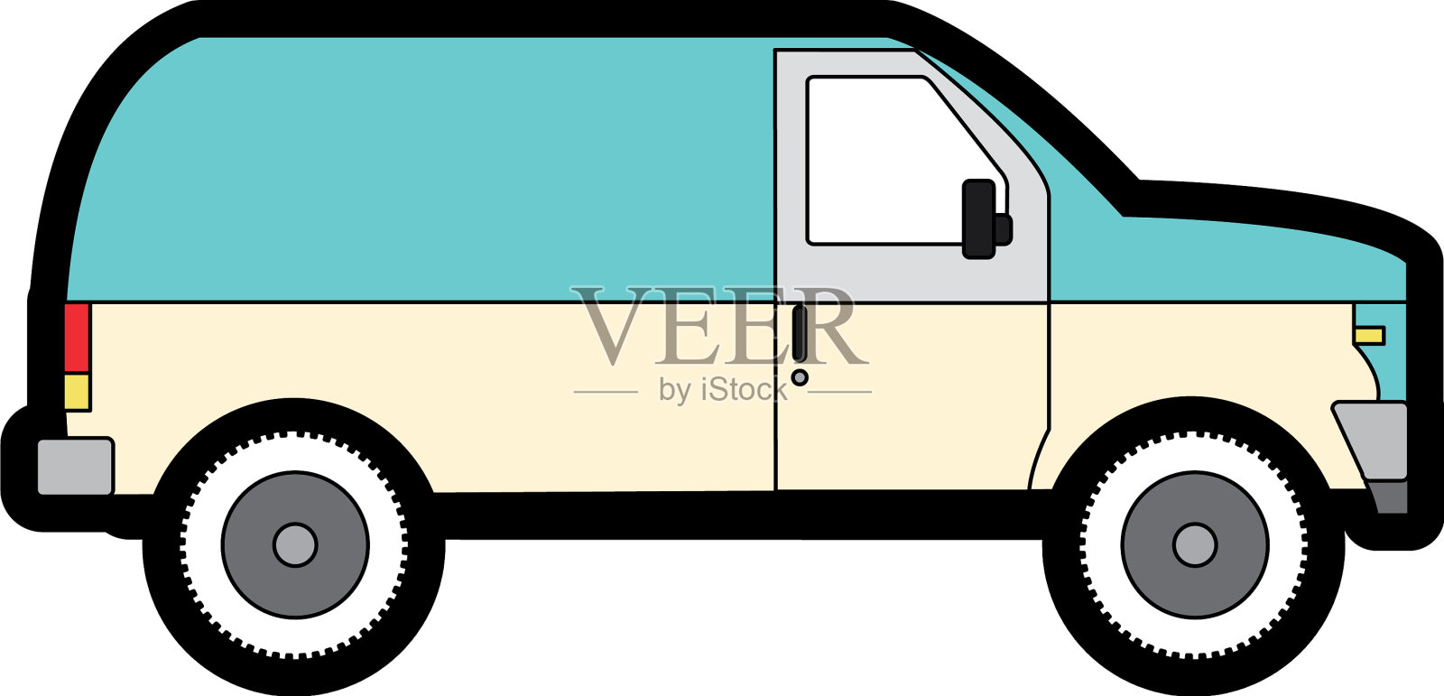 孤立的卡车设计设计元素图片